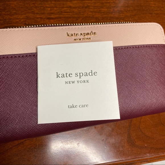 Kate Spade CAMERON SAFFIANO LEATHER Zip Wallet NWT - Picture 6 of 8
